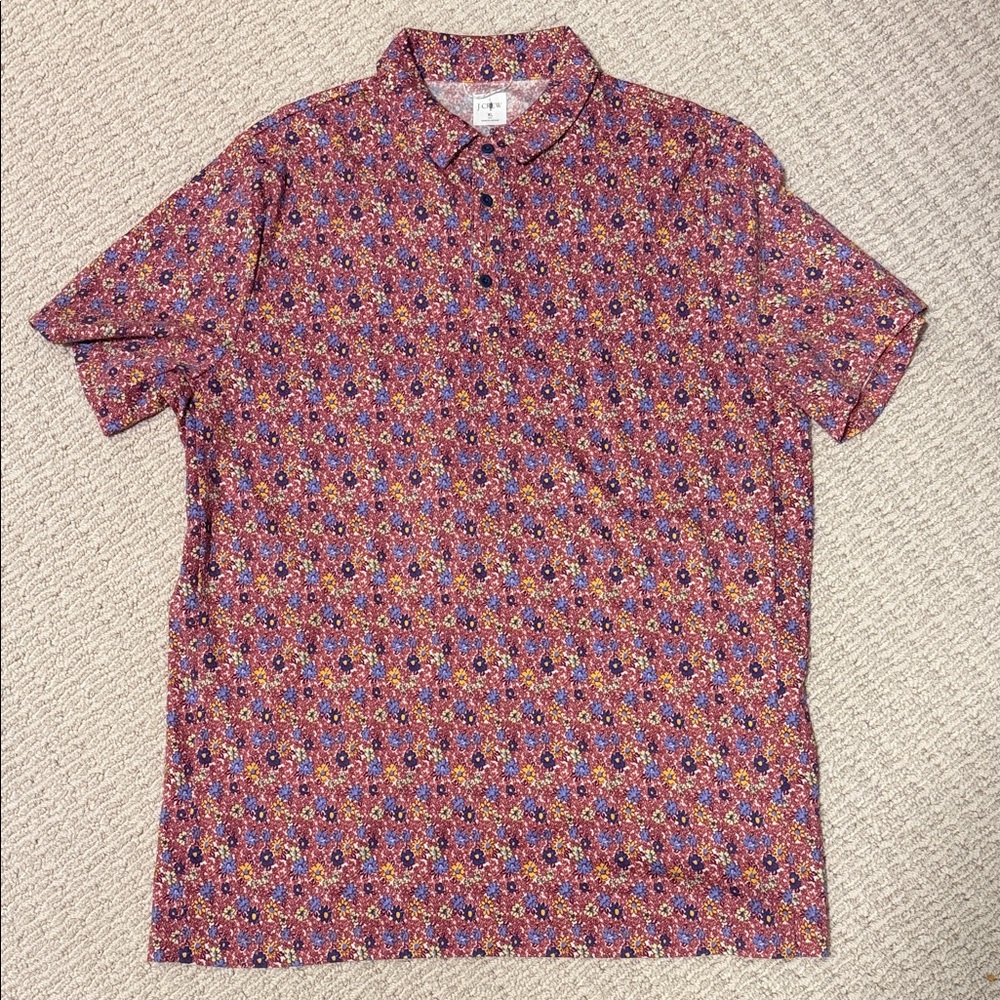 EUC J. Crew Men’s XLTall floral polo